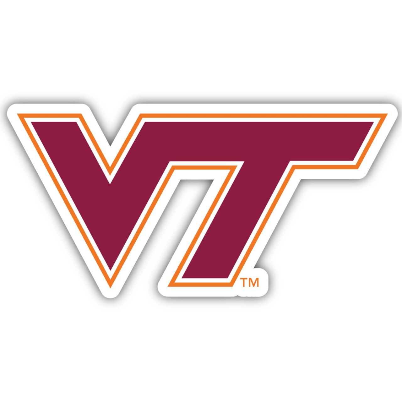 Virginia Tech Hokies 4-Inch Elegant School Logo Ncaa Vinyl Decal Sticker For Fans Students And Alumni